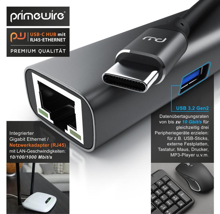 Produktbild Primewire USB-C Hub (USB-C, 4 Ports)