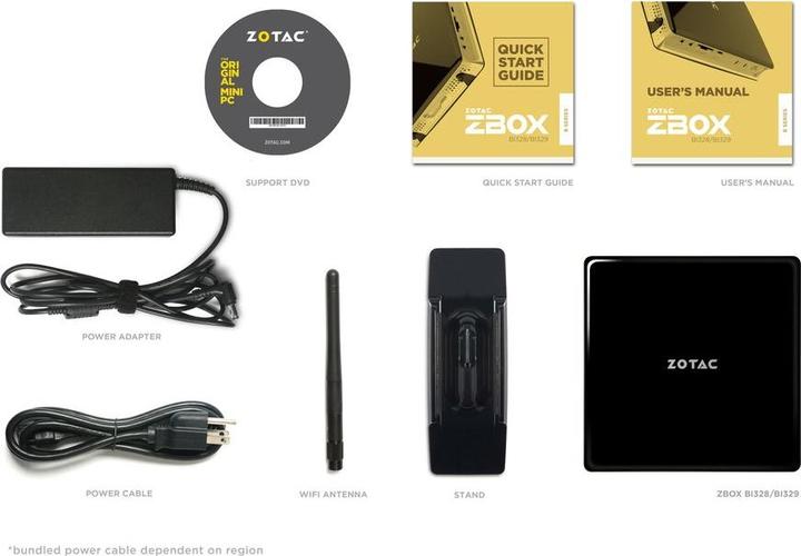Produktbild Zotac ZBox – BI329 (Intel Celeron N4100, 4 GB, 64 GB)