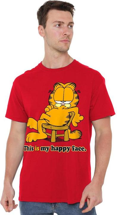 Immagine prodotto Garfield Happy Face Maglietta Uomo (4XL)