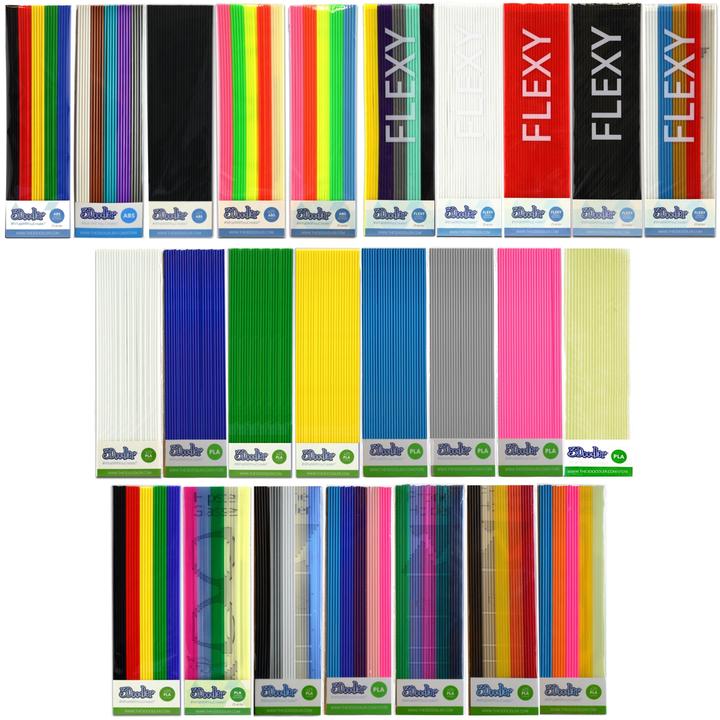 Image du produit 3Doodler Filaments ABS (ABS, 3 mm, 60 g, Multicolore)