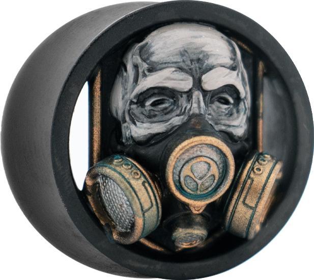 Produktbild Saketos Flared Tunnel schwarz Gasmaske (Harz)