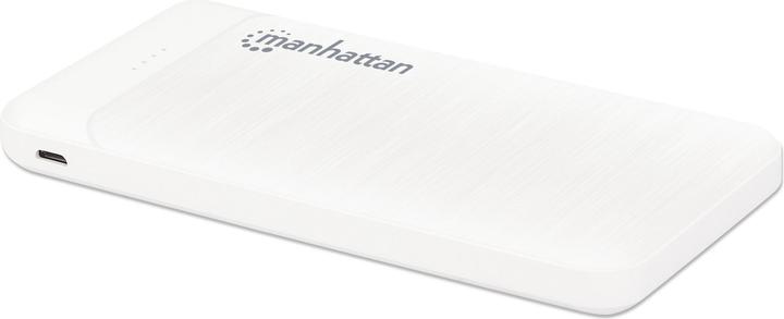 Manhattan Powerbank 10000 mAh Weiss (10000 mAh, 5 W, 37 Wh)
