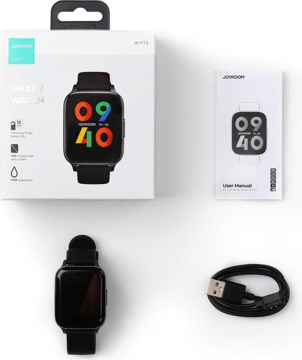 Actual product image Joyroom Fit-Life smartwatch dark gray (JR-FT3)