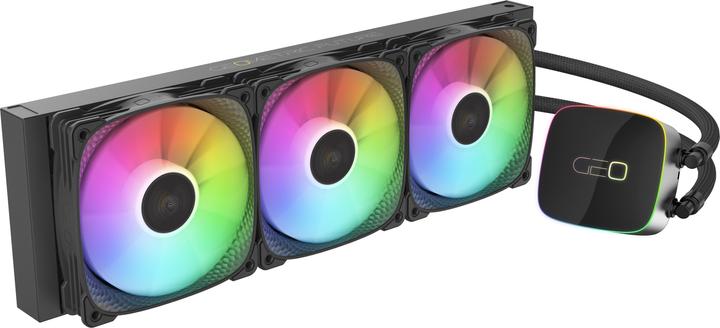 Actual product image Geometric Future Eskimo Junior Neon 360 AIO water cooling, ARGB - black, 360mm