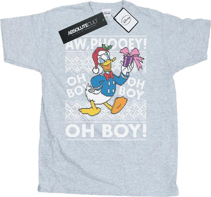 Disney Donald Duck Christmas Fair Isle TShirt (L)