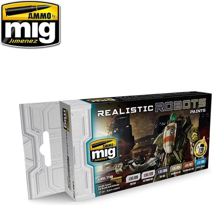 Produktbild AMMO by MIG Jimenez Realistic Robots Paints (Mehrfarbig, 17 ml)