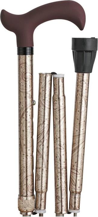 Immagine prodotto Herdegen Bastone in metallo Moda pieghevole Kashmir pastello con impugnatura morbida Derby