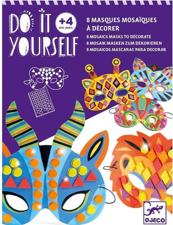 Produktbild Djeco Mosaik Masken Dschungeltiere