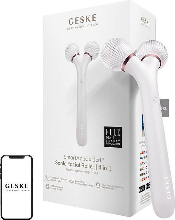 Actual product image Konjac Sponge Roller soniczy do twarzy i ciała 4w1 Geske z Aplikacją (starlight)
