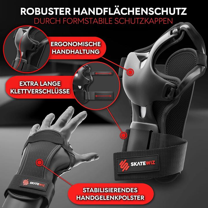 Image du produit Skatewiz Skate Protektoren Set (L, Protège-poignets, Genouillère, Coudes, Couples)