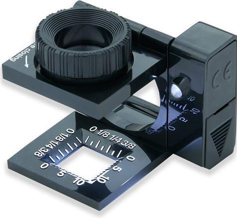 Produktbild Carson Fadenzähler Faltbar mit LED 11,5x15mm