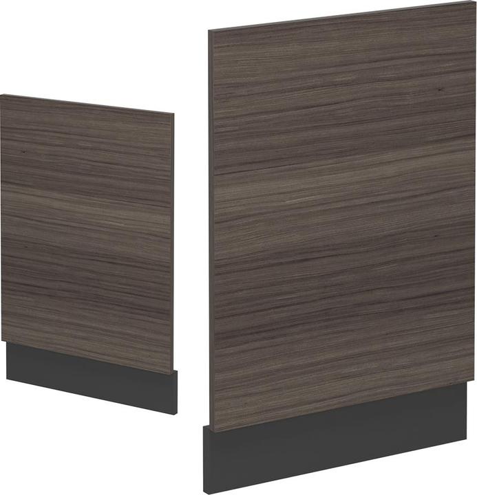 Actual product image Vicco Dishwasher front panel R-Line, Noble gray/Anthracite, 45 cm, WT Marble