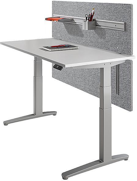 Image du produit Hammerbacher Bureau Cache-acoustique SIA16 pour table 160 gris chiné F...