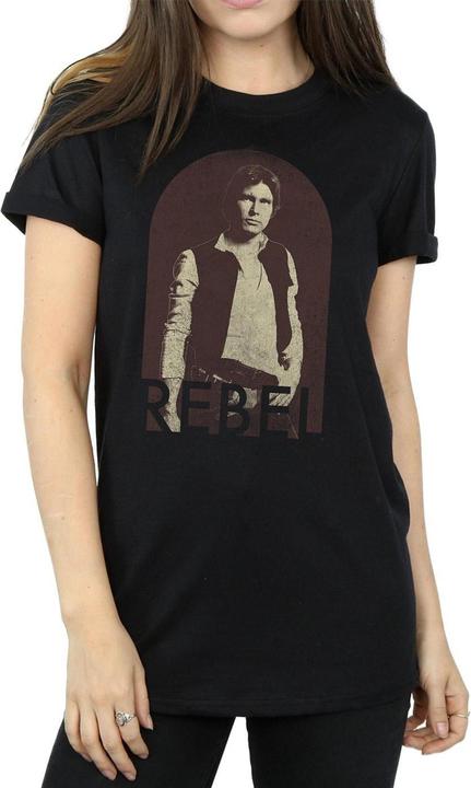 Immagine prodotto Star Wars Han Solo Rebel Maglietta Ampia Donna (L)