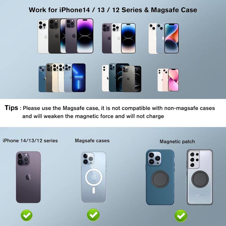Immagine prodotto Ohlpro Magnetische Autohalterung mit Ladefunktion für iPhone