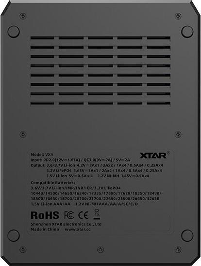 Produktbild Xtar Ladegerät für 18650-Akkus VX4 KT (Ladegerät inkl. Akku)