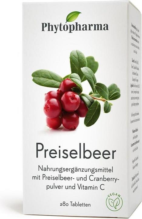 Phytopharma Preiselbeer (280 Stück, Tabletten, 140 g)