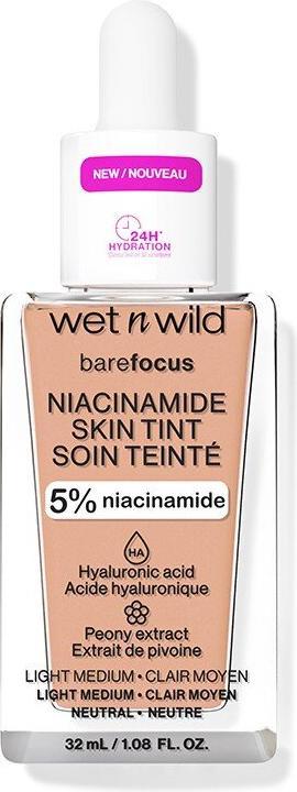 Produktbild Wet n Wild Bare Focus Niacinamide Skin Tint - Light Moisturizing Foundation 32 ml Light Medium (Light Medium)
