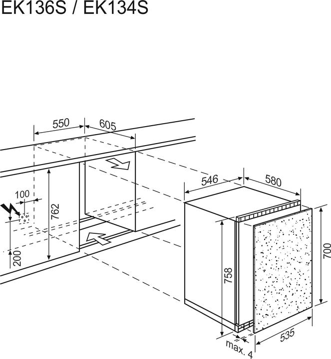 Image du produit Electrolux EK134SLWE (111 l)