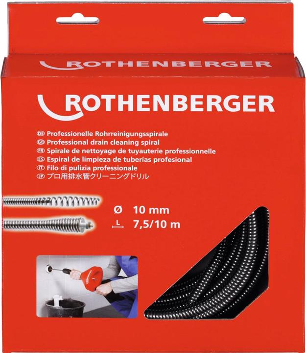 Produktbild Rothenberger Spirale, 10mm x 7,5m, mit Stahlseele