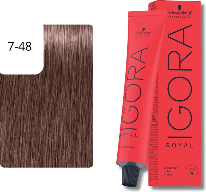 Produktbild Schwarzkopf Professional 7-48 Mittelblond Beige Rot Igora Opulescence 60 (7-48 Mittelblond Beige Rot)