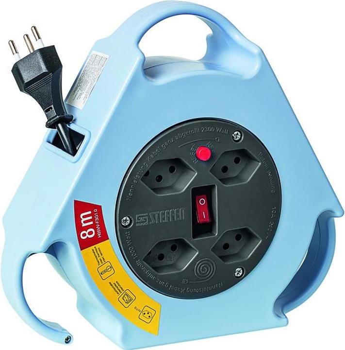 Actual product image Steffen KU cable box light blue 4xT13 8m TD3x1 black (8 m, 1 mm²)