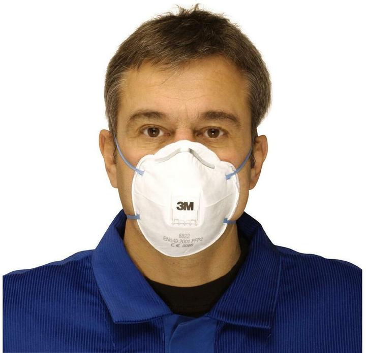 Produktbild 3M Komfort-Feinstaubmaske 8822 (FFP2, 3 x)