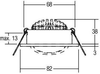 Produktbild Brumberg BRU 38361073 LED-Einbaustrahler 230V,7 (740 lm)