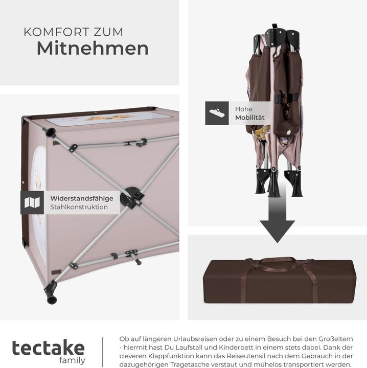 Produktbild tectake Baby Laufstall Tommy (105 cm, 105 cm)