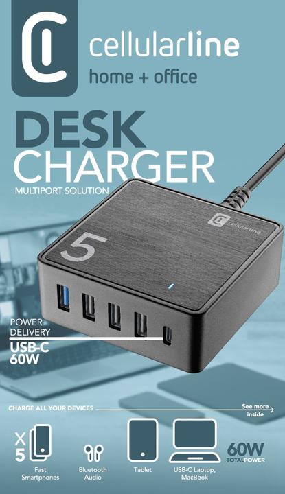 Image du produit Cellularline Chargeur de bureau (60 W)