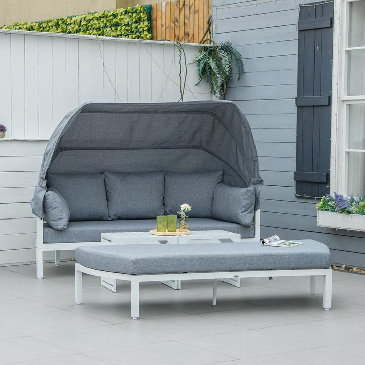 Image du produit Outsunny Ensemble de meubles de jardin avec auvent