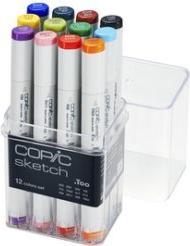 Actual product image Copic Marker sketch, set of 12 "Basic"
