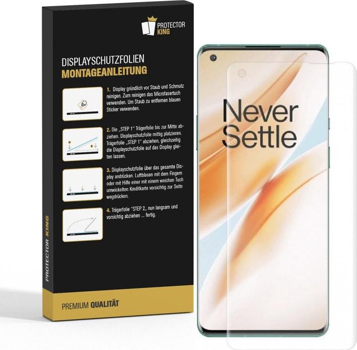 Produktbild Protectorking 6x Panzerfolie Anti-Shock Full Cover HD Klar (6 Stück, OnePlus 8 Pro)