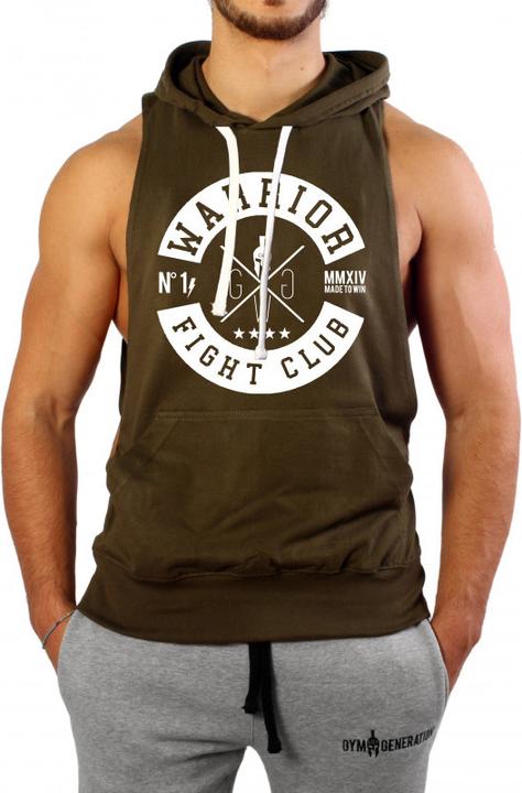 Gym Generation Fighter Tank Top Fight Club - OLIVE (M)