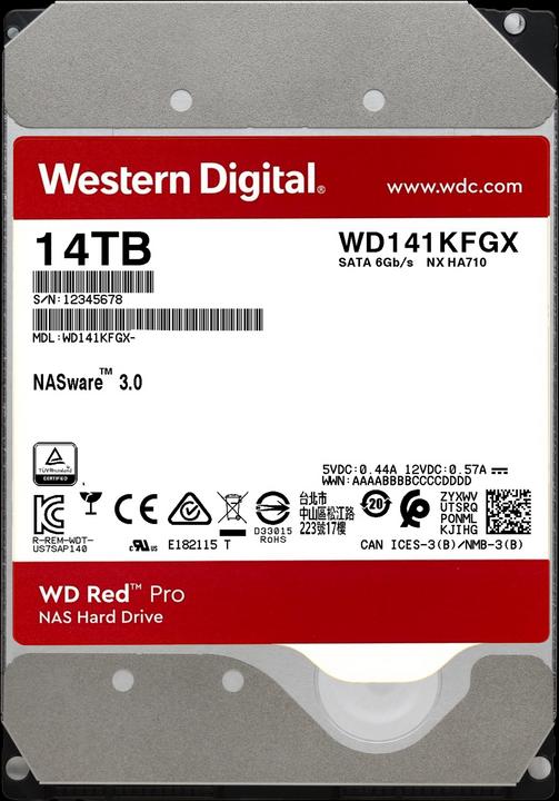 Produktbild WD Red Pro (14 TB, 3.5", CMR)