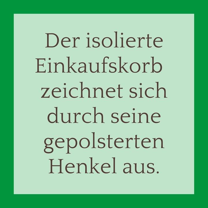 Produktbild Novaliv Einkaufskorb faltbar mit Kühlfunktion 30 Liter SCHWARZ Isolierkorb mit gepolsterten Tragegri