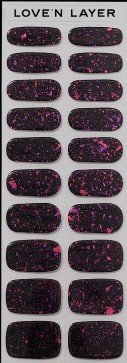 Actual product image Love'n Layer - Space Deep Purple (Space Deep Purple, UV gel varnish)