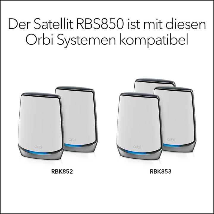 Produktbild Netgear Orbi WiFi 6 Satellit AX6000 (RBS850)