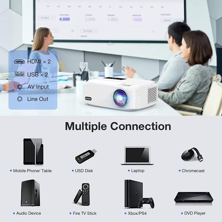 Actual product image Topvision Home Cinema Projector (Full HD, 9500 lm)