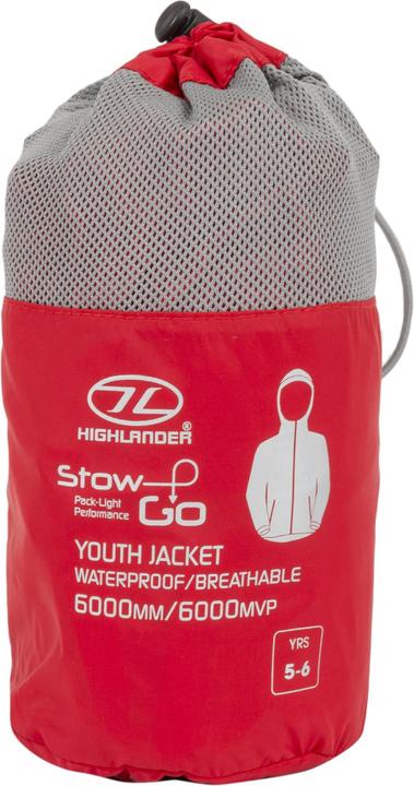 Immagine prodotto Highlander Stow & Go Kids Red Pky Jkt - 7/8