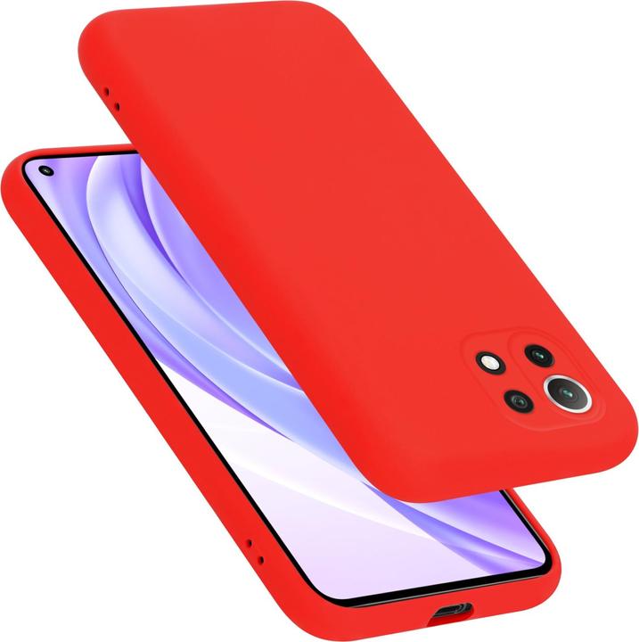 Productafbeelding Cadorabo TPU Liquid Silicone Hoesje voor Xiaomi Mi 11 LITE (4G / 5G) / 11 LITE NE (Xiaomi 11 Lite 5G NE, Xiaomi Mi 11 Lite, Xiaomi Mi 11 Lite 5G)