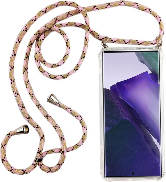 Produktbild König Design Handykette für Samsung Galaxy Note 20 Hülle mit Band zum umhängen Kordel Rosa