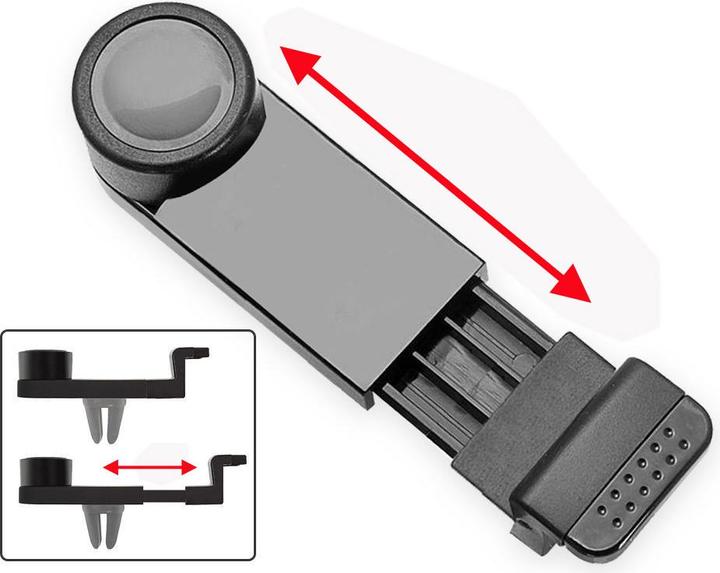 Image du produit PhoneLook Support universel rotatif à 360° pour smartphone ventilation du véhicule pour les natels légers