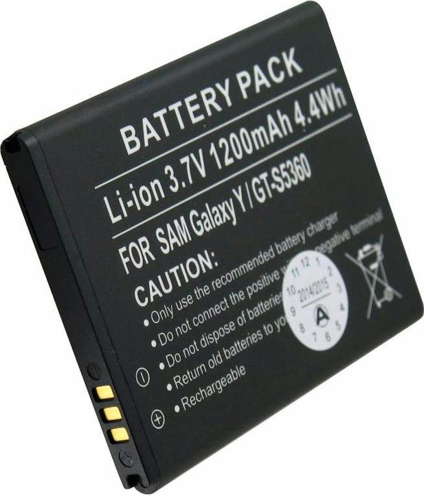 Actual product image Samsung Akku Galaxy Y Akku, GT-S5360, EB454357VU
