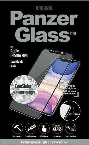Actual product image PanzerGlass Edge-to-Edge Swarovski CamSlider (1 Piece, Apple iPhone 11, Apple iPhone XR)