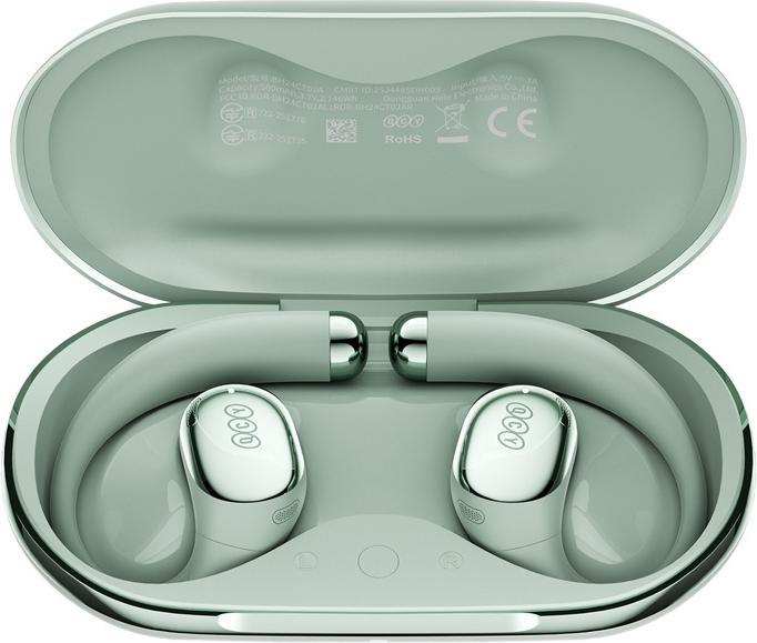 Actual product image QCY Crossky R70 wireless earphones (green) (ANC, 52 h, Wireless)