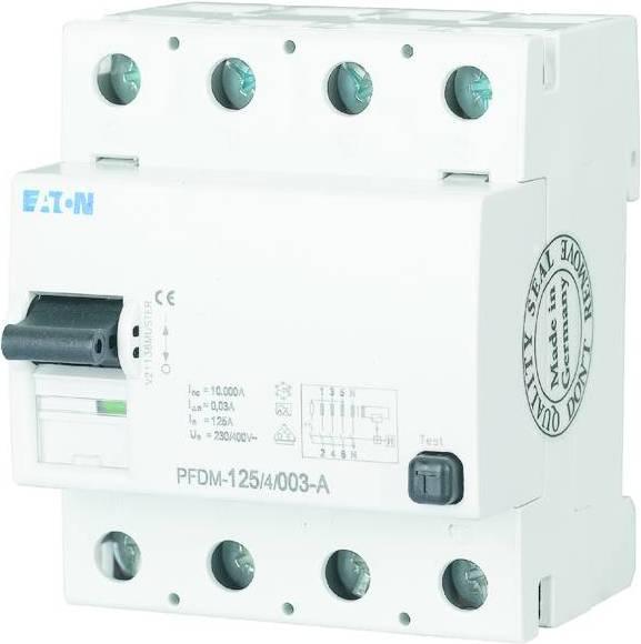 Immagine prodotto Eaton Interruttore RCD, 100A, 4p, 30mA, tipo G 104383