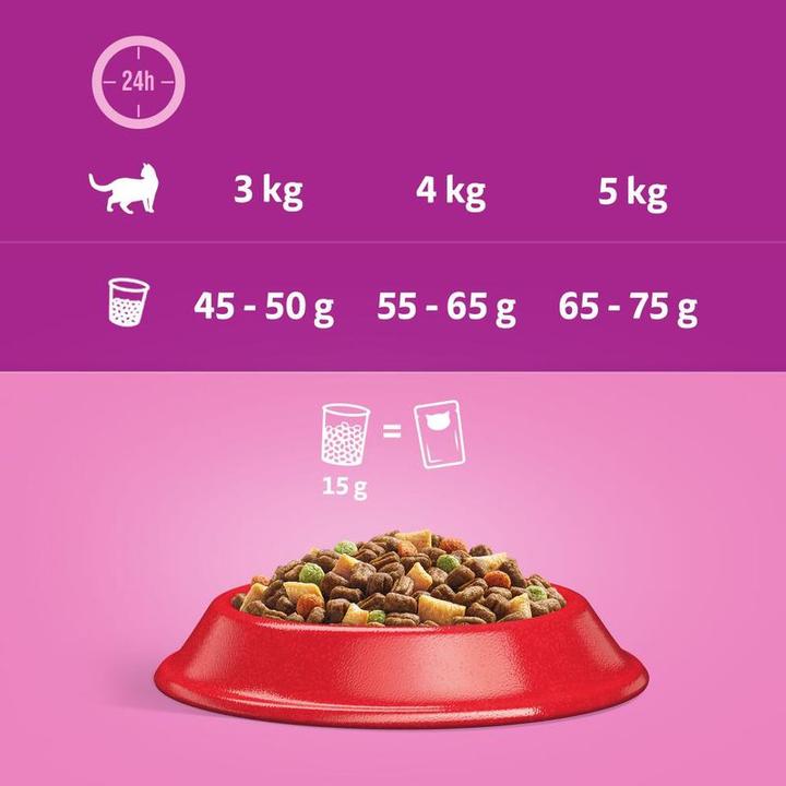 Produktbild Whiskas Trockenfutter Rind (Adult, 1 Stk., 1955 g)