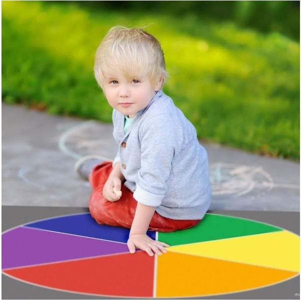Productafbeelding Achoka Primaire kleurencirkel (100 x 100 cm)