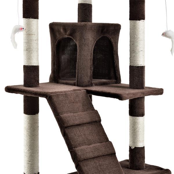 Produktbild Juskys XXL Kratzbaum Amy braun (170 cm, Braun)
